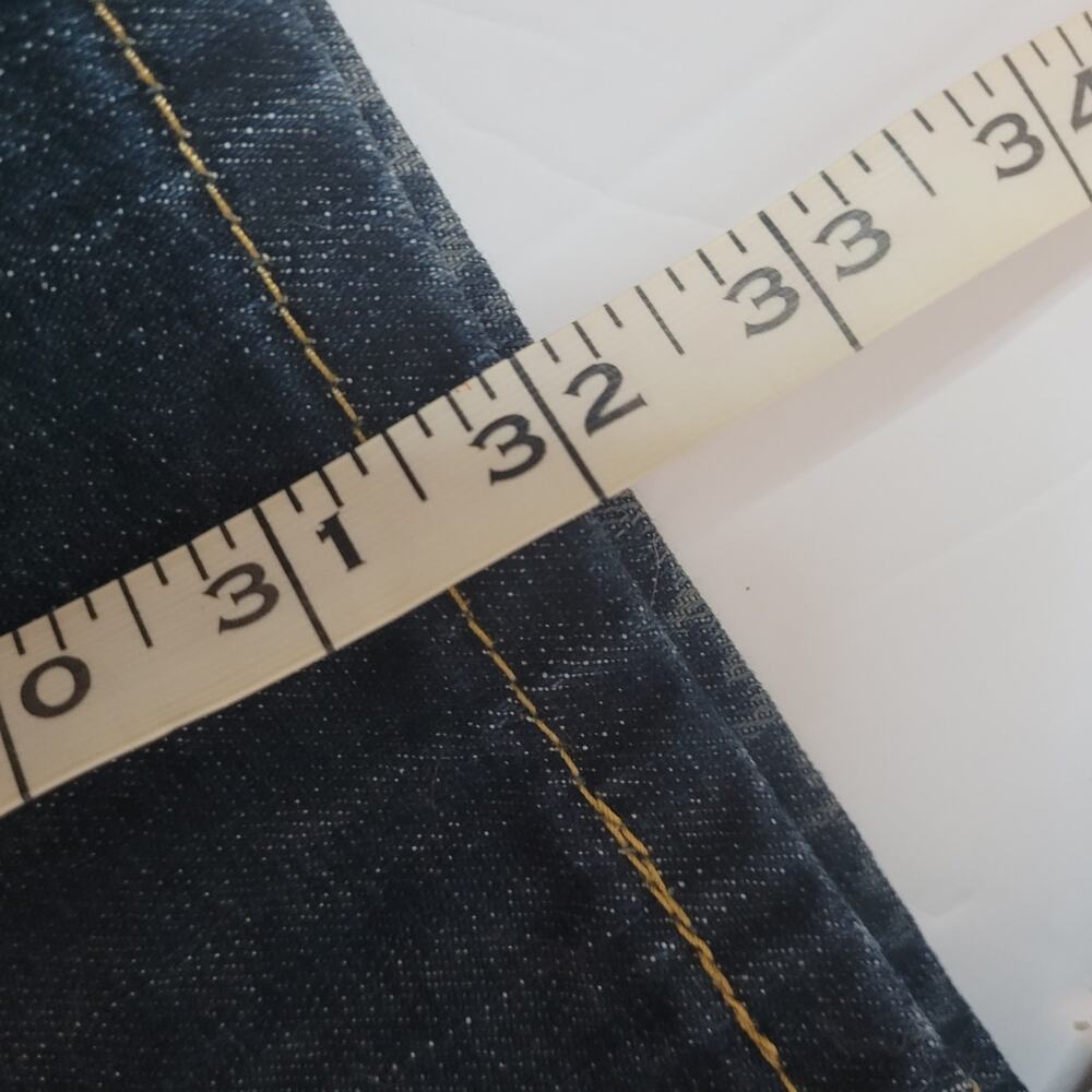 Levi's 559 Mens Dark Wash Jeans Denim Size 38x32 100% Cotton DETACHED BELT LOOP - Picture 14 of 15
